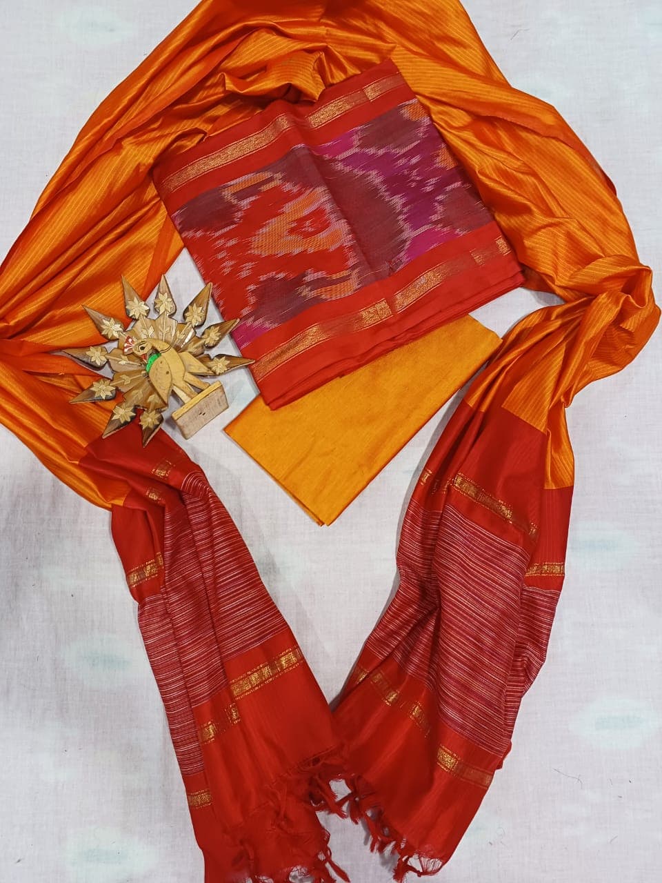 Honey Kanjivaram Silk Sarees